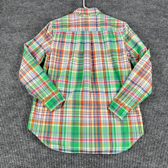 Ralph Lauren Shirt Youth Boys Large Green Plaid Long Sleeve Button Down Casual - Picture 13 of 14